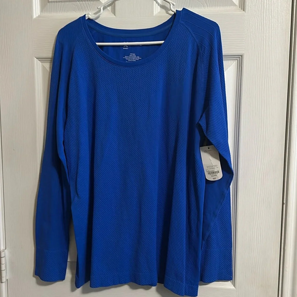 Xersion Longsleeve Athletic Top - Racing Blue XXLarge NWT - Picture 1 of 5